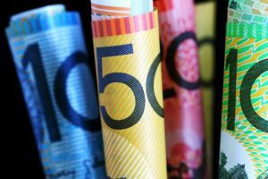 Aussie economy, cash rolled up