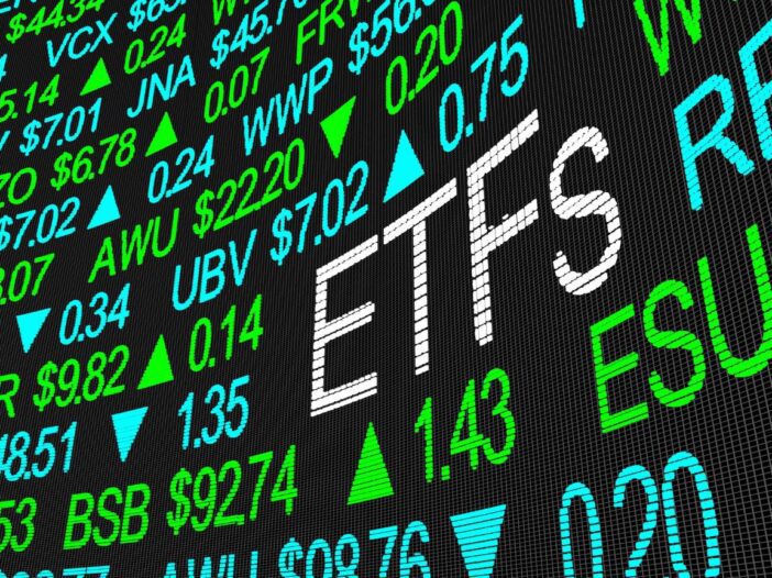 ETFs Exchange Traded Funds Stock Market Investment 3d Illustration