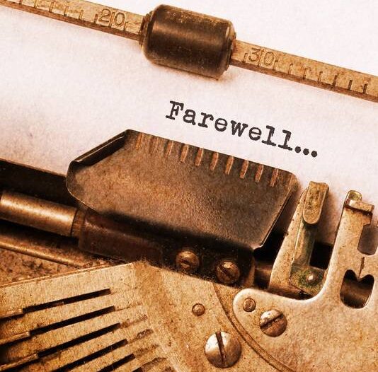 Farewell Note - Goodbye