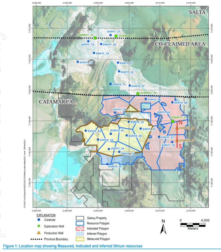 Galaxy Resources Drilling Map