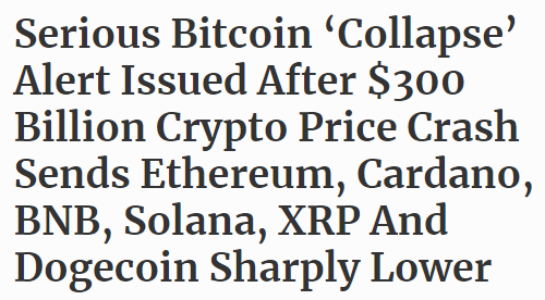 Serious Bitcoin Collapse