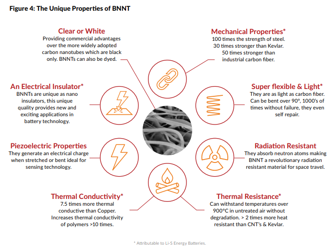 Unique Properties of BNNT