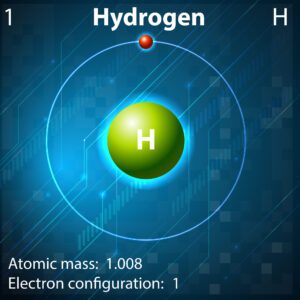 illustration of hydrogen atom