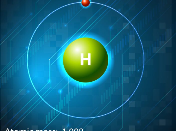 illustration of hydrogen atom