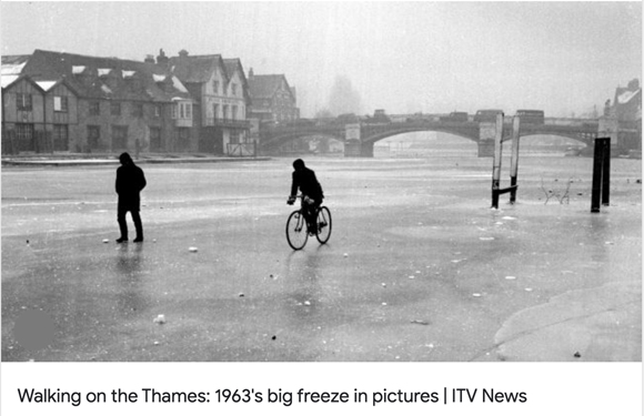 River Thames froze